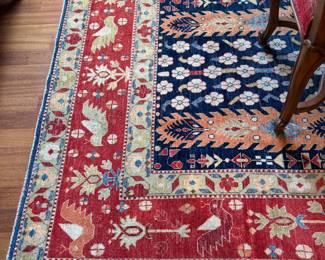 $800. Antique Persian rug from Andonian Rugs 5’ x 6’ 5 inches.