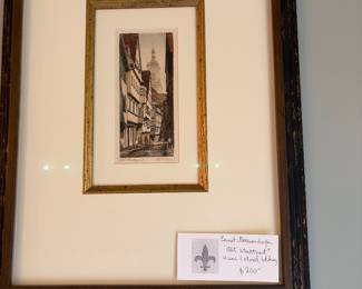 Art for sale during in-person shopping.