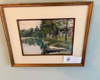 Art for sale during in-person shopping.