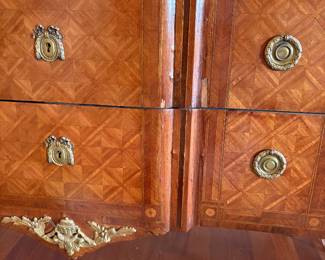 as found - missing veneer.