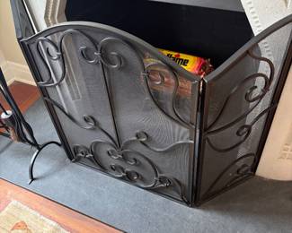 $180. Fireplace screen
