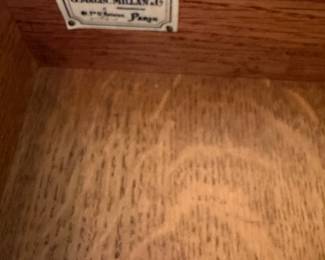 label inside drawer