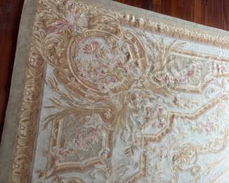 Aubusson Rug. 8‘9“ by 12‘2“.
