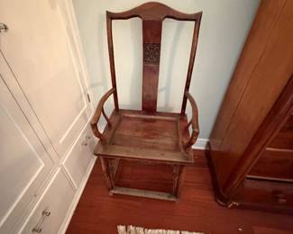 $1400. Pair of Antique Rosewood chairs 21 inches wide by 17 1/2 inches deep by 47 inches high