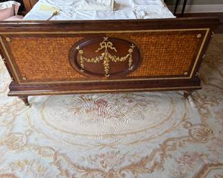 Closeup of the footboard