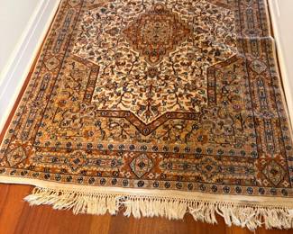$300. Vintage Persian rug.  Fringe is missing on one corner. 6'2" x 4'3"