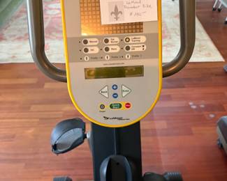 Control panel on the bike