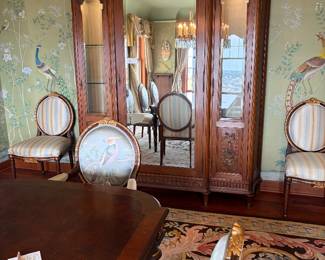 View of the armoire with lighting on.