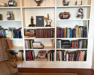 Books and Antique Asian collectibles for sale during in person shopping