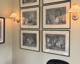 $1000 "Marriage ah la mode" Set of 6 published by Robinson, engraved by Thomas Cook.  