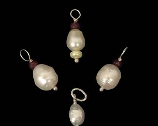 (4) Assorted Natural Chinese Pearls