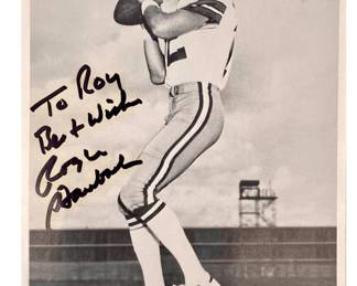 Dallas Cowboys Roger Staubach Autographed Photo