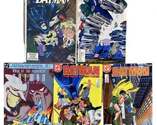 5pc Vintage DC Batman Comic Collection