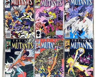 6pc Vintage The New Mutants Comics