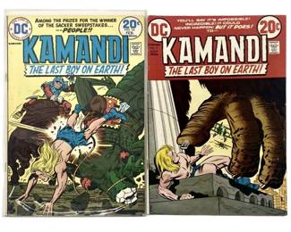 2pc Vintage DC Kamandi Comic Books