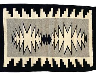 Native American Geometric Woven Tapestry