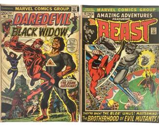 ‘72 Daredevil & the Black Widow + The Beast Comics