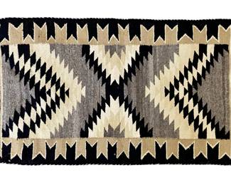 Native American Geometric Woven Tapestry