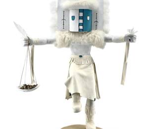 Signed Laura Yazzie Navajo White Cloud Kachina