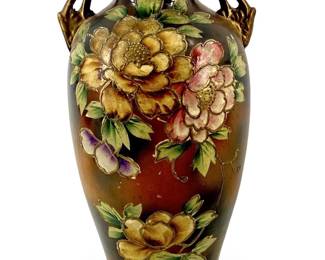 Antique Hand Painted Nippon Ceramic Vase