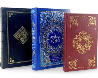 3pc Leather Bound Hardcover Books