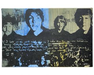 Signed Gail Rodgers The Beatles Silkscreen Giclee