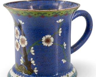 Rare C. 1910 Chinese Cloisonné Mug