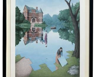 Signed Rob Gonsalves “Still Water" Lithograph