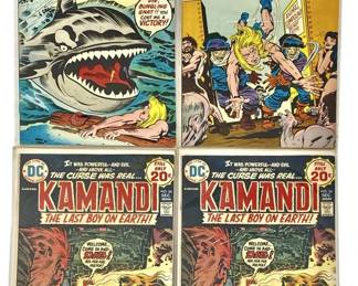 4pc Vintage Kamandi Comic Books