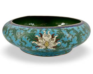Chinese Ming Dynasty Enameled Cloisonné Bowl