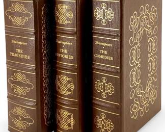 3pc Easton Press Leather Bound Shakespeare Books