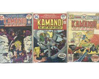 3pc Vintage DC Kamandi Comic Book Set