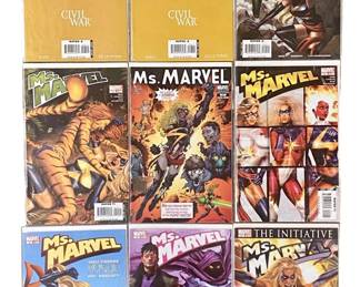 9pc Ms. Marvel Comic Book Set