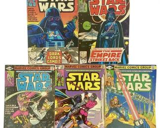 5pc Vintage Star Wars Comic Books