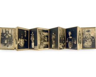 Antique Chinese Accordion Photograph Book
