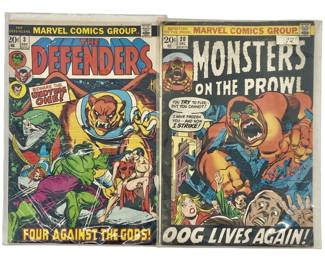 2pc Vintage Marvel Action Comic Books