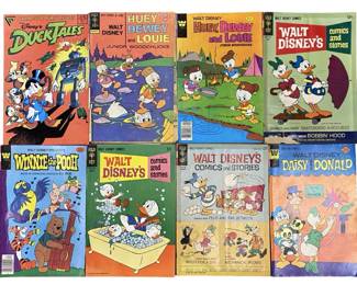 8pc Vintage Walt Disney Donald Duck Comic Set