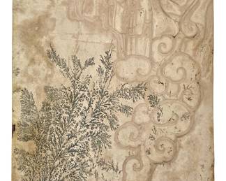 Artistic Asian Hand Carved Stone Slab