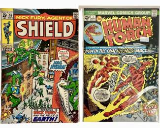 Vintage Agent of Shield and Human Torch Comics