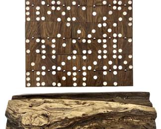 Unique Hand Carved Wooden Dominos with Box