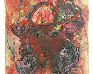 Signed Nadine Leo “Freedom" Acrylic on Canvas