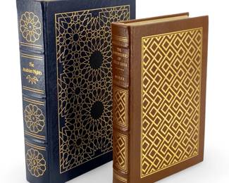 2 Leather Bound Middle Eastern Easton Press Books