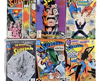 6pc Vintage Superman Comic Books