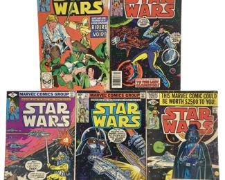 5pc Vintage Star Wars Comics