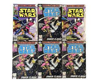 6pc Vintage Star Wars Comic Books