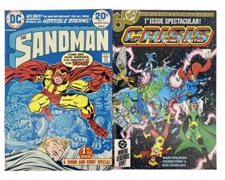 2pc Vintage Sandman and Crisis DC Comics