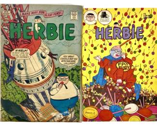 2pc Vintage Herbie “Fat Fury" Comic Books