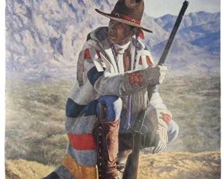 Signed K.M. Freeman “Mountain Man Flint II" Print