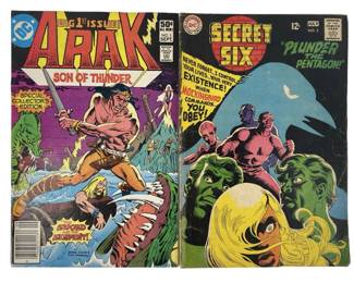 2pc Vintage Arak & Secret Six Comic Books