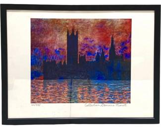 Limited Claude Monet “Houses of Parliament" Giclee